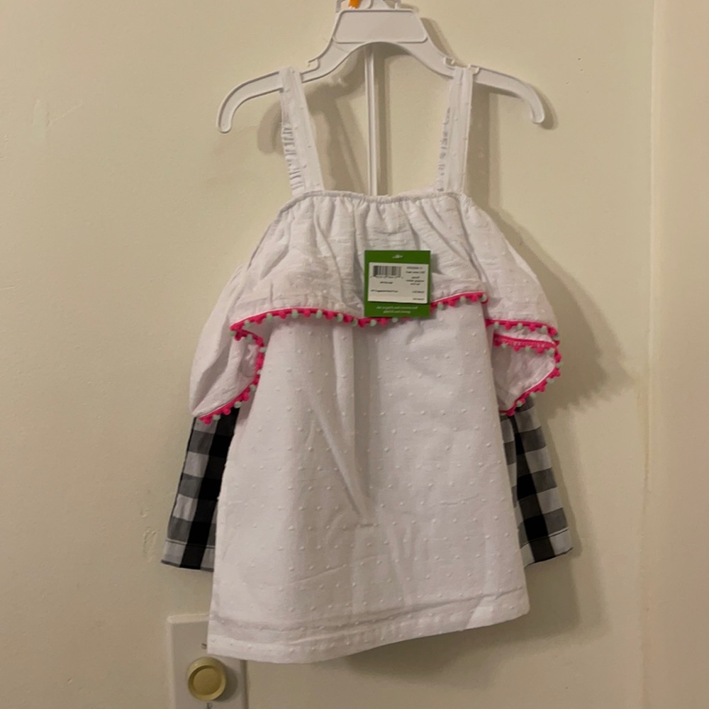 Kate Spade Toddler Gingham Short Set sz 6X